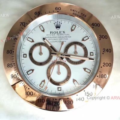 Best Rolex Cosmograph Daytona Rose Gold Clock - New Fake Rolex Wall Clock